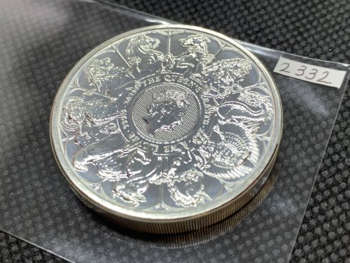 2021年 (新品) イギリス「クィーンズ ビースト・コンプリーター」純銀 2オンス 銀貨 #2332
