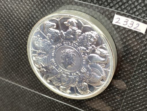 2021年 (新品) イギリス「クィーンズ ビースト・コンプリーター」純銀 2オンス 銀貨 #2332 - 画像 (3)