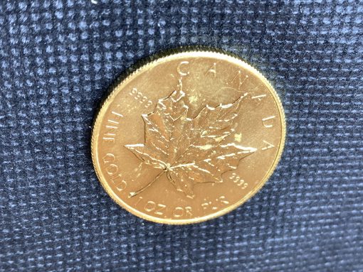 1984年 (新品) カナダ「メイプルリーフ」純金 1オンス 金貨 #8415 - 画像 (5)