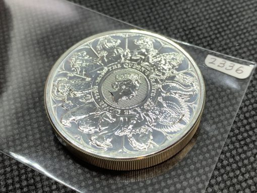 2021年 (新品) イギリス「クィーンズ ビースト・コンプリーター」純銀 2オンス 銀貨 #2336 - 画像 (5)