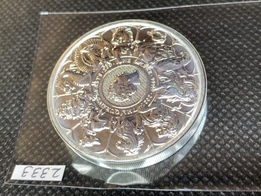 2021年 (新品) イギリス「クィーンズ ビースト・コンプリーター」純銀 2オンス 銀貨 #2333 - 画像 (5)