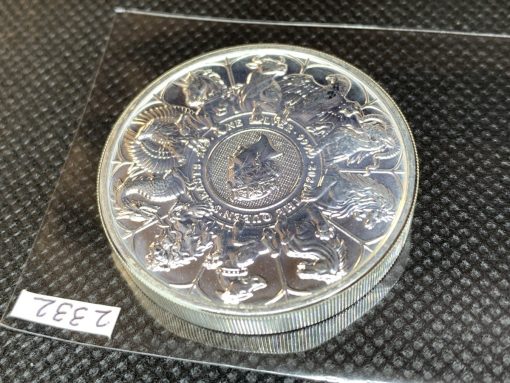 2021年 (新品) イギリス「クィーンズ ビースト・コンプリーター」純銀 2オンス 銀貨 #2332 - 画像 (5)