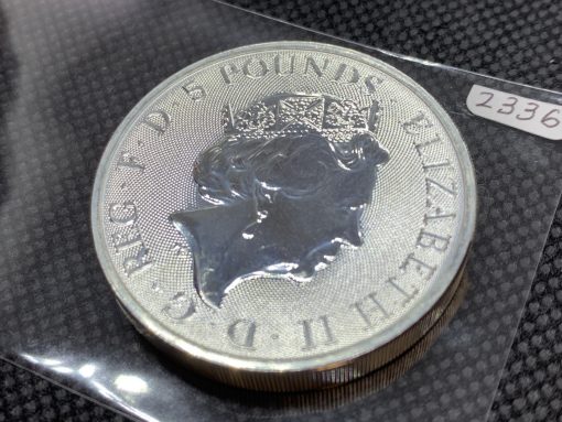 2021年 (新品) イギリス「クィーンズ ビースト・コンプリーター」純銀 2オンス 銀貨 #2336 - 画像 (4)