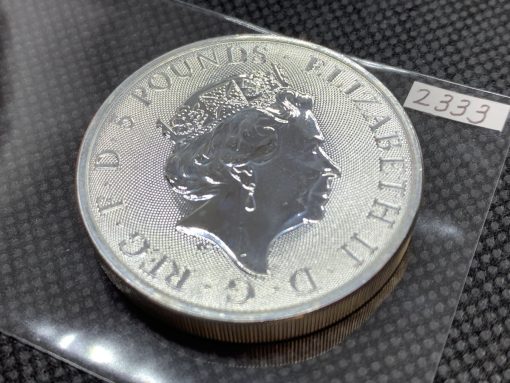 2021年 (新品) イギリス「クィーンズ ビースト・コンプリーター」純銀 2オンス 銀貨 #2333 - 画像 (4)