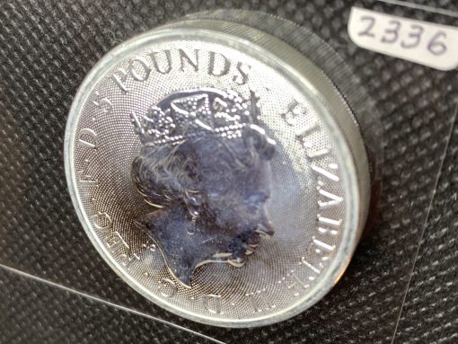 2021年 (新品) イギリス「クィーンズ ビースト・コンプリーター」純銀 2オンス 銀貨 #2336 - 画像 (2)