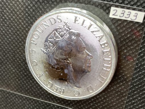 2021年 (新品) イギリス「クィーンズ ビースト・コンプリーター」純銀 2オンス 銀貨 #2333 - 画像 (2)