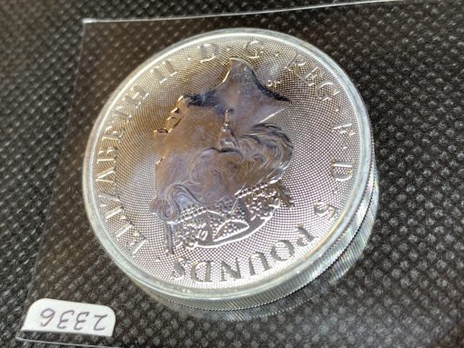 2021年 (新品) イギリス「クィーンズ ビースト・コンプリーター」純銀 2オンス 銀貨 #2336 - 画像 (6)