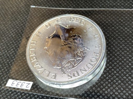 2021年 (新品) イギリス「クィーンズ ビースト・コンプリーター」純銀 2オンス 銀貨 #2333 - 画像 (6)