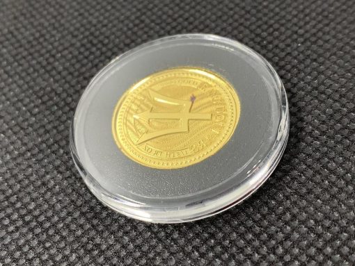 2017 (新品) バルバドス「三つ叉のほこ・トライデント」純金 1/5オンス 金貨 #5662 - 画像 (3)