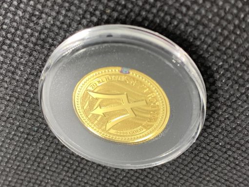 2017 (新品) バルバドス「三つ叉のほこ・トライデント」純金 1/5オンス 金貨 #5661 - 画像 (3)