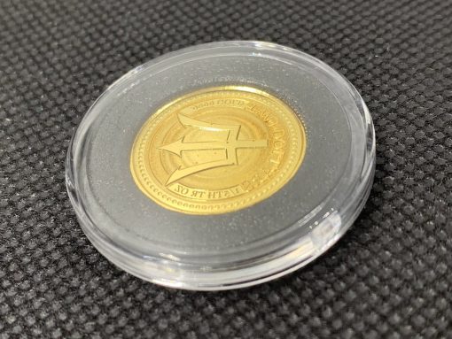 2017 (新品) バルバドス「三つ叉のほこ・トライデント」純金 1/5オンス 金貨 #5663 - 画像 (3)
