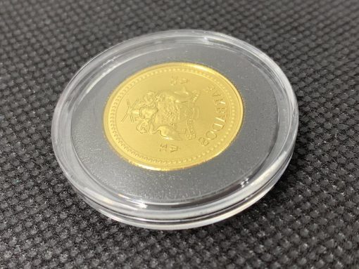 2017 (新品) バルバドス「三つ叉のほこ・トライデント」純金 1/5オンス 金貨 #5663 - 画像 (4)