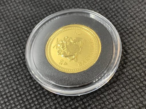 2017 (New) Barbados Trident Gold 1/5oz Coin #5656 - Image 4