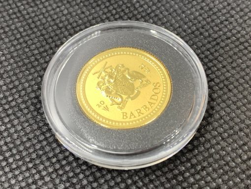 2017 (新品) バルバドス「三つ叉のほこ・トライデント」純金 1/5オンス 金貨 #5663 - 画像 (6)