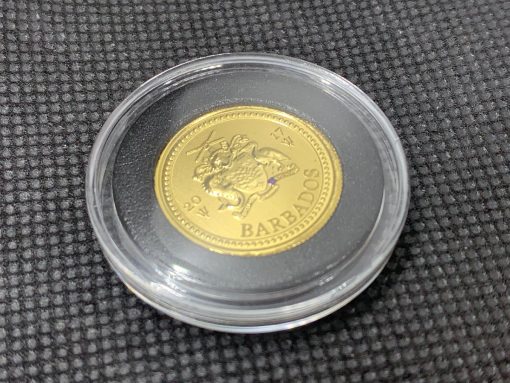 2017 (新品) バルバドス「三つ叉のほこ・トライデント」純金 1/5オンス 金貨 #5662 - 画像 (6)