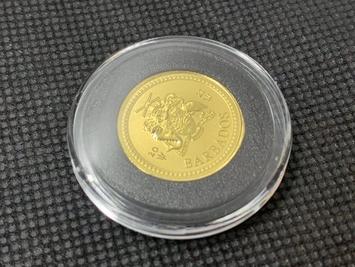 2017 (新品) バルバドス「三つ叉のほこ・トライデント」純金 1/5オンス 金貨 #5660 - 画像 (6)