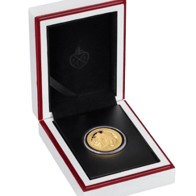 【3 Day Ship】2021 (New) St. Helena Una and the Lion Gold 1/4 oz Proof Coin
