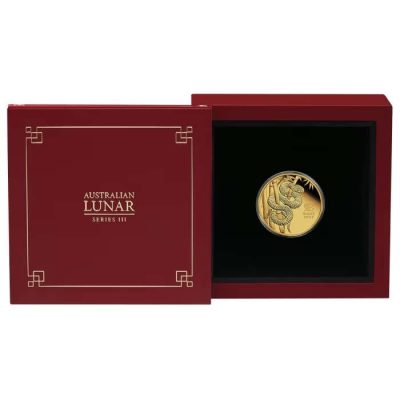 2025 (New) Australian Year of the Snake Lunar Gold 1/4 oz Proof Coin