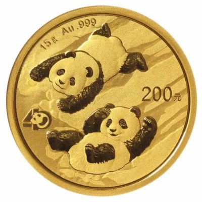 2022 (New) Chinese Panda Gold 15g Coin
