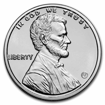 (New) USA Lincoln Penny Silver 1 oz Round