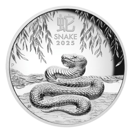 2025 (New) Australian Year of the Snake Lunar Silver 1 oz High Relief Proof Coin - Image 2