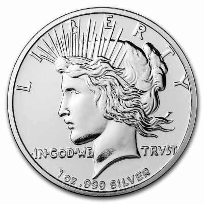 (New) USA Peace Dollar Silver 1 oz Round