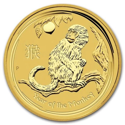 2016 (New) Australia Year of the Monkey Lunar Gold 1 oz Coin