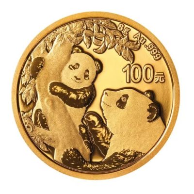 2021 (New) Chinese Panda Gold 8 gram Coin