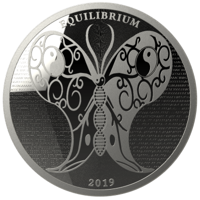 2019 (New) Tokelau Equilibrium Silver 1 oz Coin
