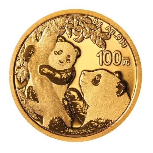 2021年 (新品) 中国「パンダ」純金 8グラム 金貨