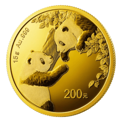 2023 (New) Chinese Panda Gold 15g Coin