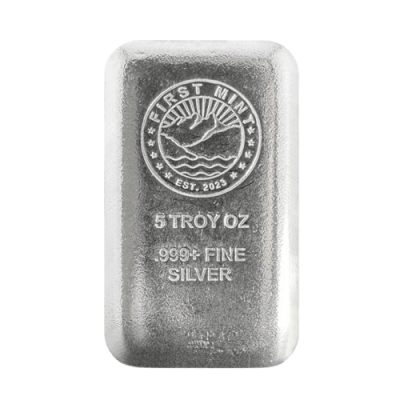 (New) Canada First Majestic Mint Silver 5 oz Cast Bar