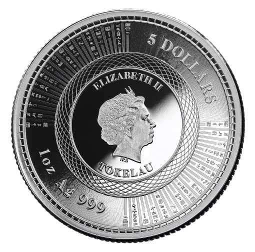 2020年 (新品) トケラウ「ビバット・ヒューマニタス」純銀 1オンス 銀貨 - 画像 (2)