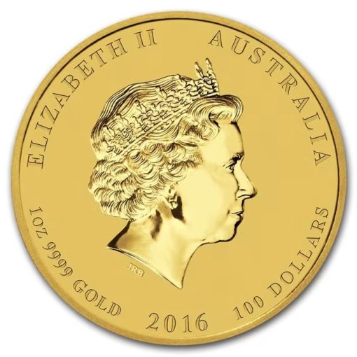 2016 (New) Australia Year of the Monkey Lunar Gold 1 oz Coin - Image 2