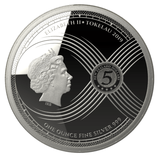 2019 (New) Tokelau Chronos Silver 1 oz Coin - Image 2