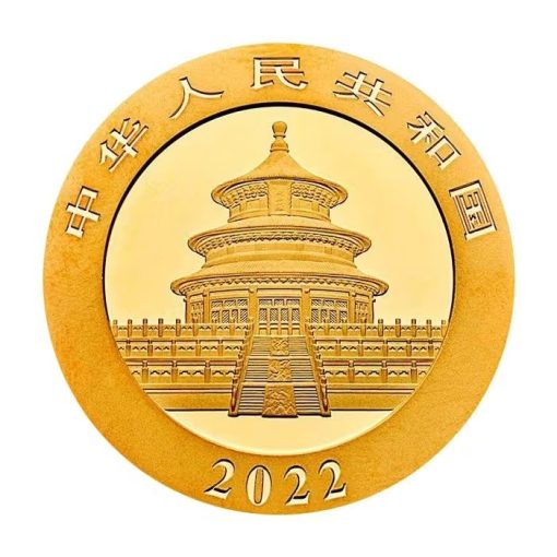 2022年 (新品) 中国「パンダ」純金 15グラム 金貨 - 画像 (2)