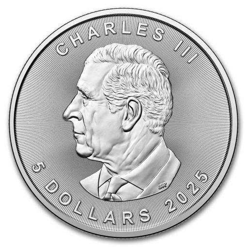 2025 (New) Canadian Maple Leaf 1 oz $5 Silver Coin - Image 2