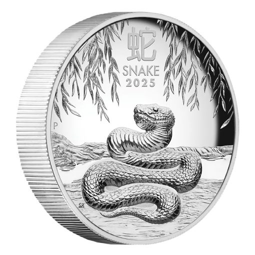 2025 (New) Australian Year of the Snake Lunar Silver 1 oz High Relief Proof Coin - Image 4