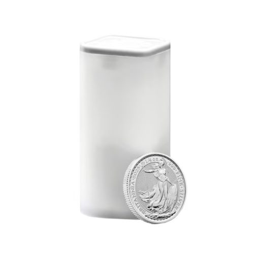 2025年 (新品) イギリス「ブリタニア」純銀 1/4オンス 銀貨【19枚】