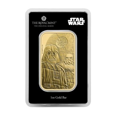 2024年 (新品) イギリス「スターウォーズ・暗黒面 ダークサイド」純金 1オンス バー