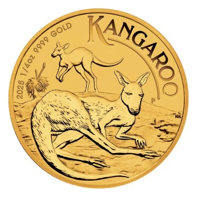 2025 (New) Australia Kangaroo Gold 1/4 oz Coin