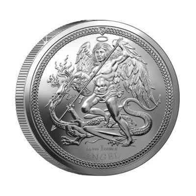 2024 (New) Isle of Man The Angel Silver 1 oz Coin