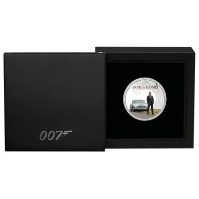 2024 (New) Tuvalu James Bond Daniel Craig Silver 1 oz Proof Coin