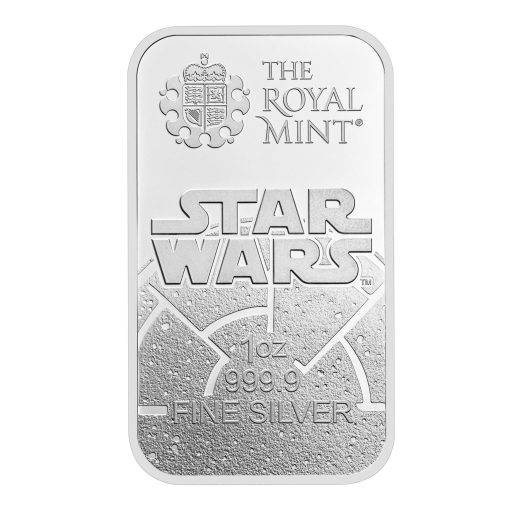 2024年 (新品) イギリス「スターウォーズ・暗黒面 ダークサイド」純銀 1オンス バー - 画像 (2)
