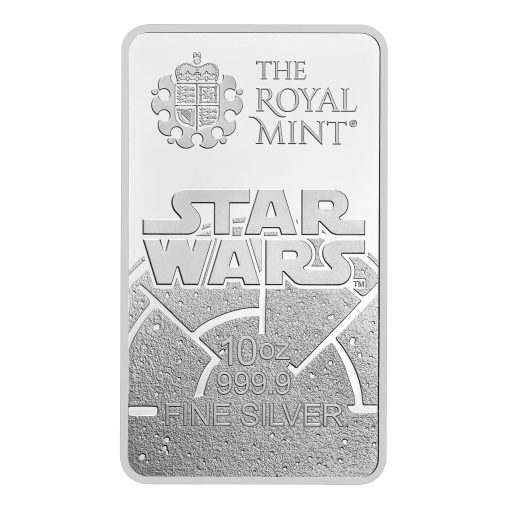 2024年 (新品) イギリス「スターウォーズ・暗黒面 ダークサイド」純銀 10オンス バー - 画像 (2)