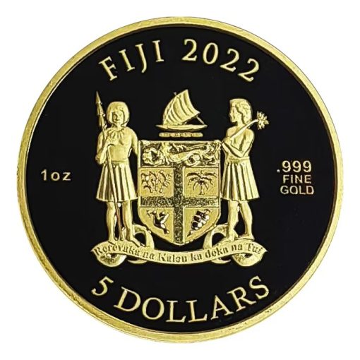 2022 (New) Fiji Dogs Gold 1 oz Coin - Image 2