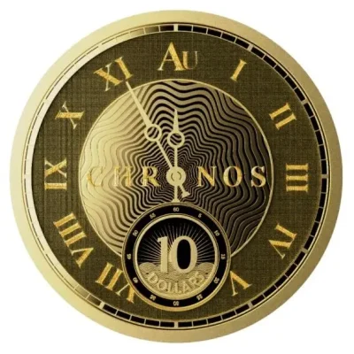 2024 (New) Tokelau Chronos Gold 1/10 oz Coin