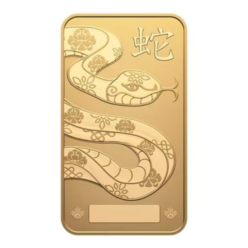 【3 Day Ship】2025 (New) Royal Canadian Mint Lunar Year of the Snake Gold 1 oz Bar - Image 3