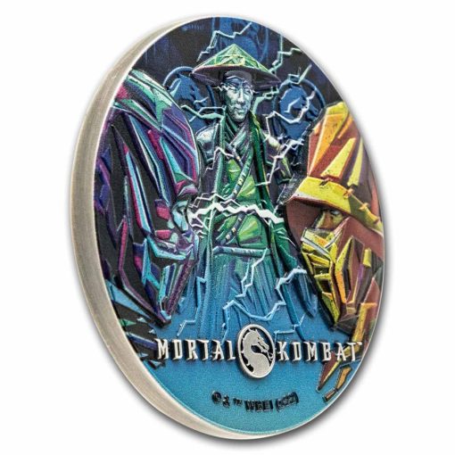 2023 (New) Niue Mortal Kombat Silver 2 oz High Relief Antiqued Proof Coin - Image 4