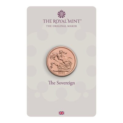 2024 (New) Great Britain St. George Slaying Dragon Sovereign Gold Coin